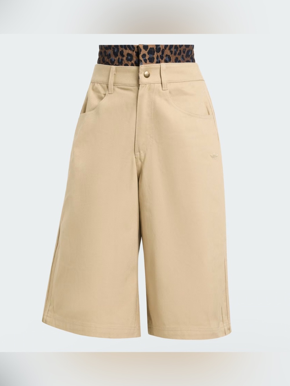 NWT Adidas 10 Firebird Utility Jort Short Stone Khaki JX8762 Originals Leopard